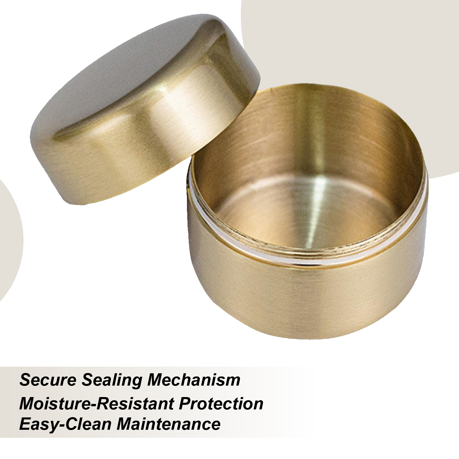 Home Gym In A Box - Metal Pill Box Stainless Steel Small