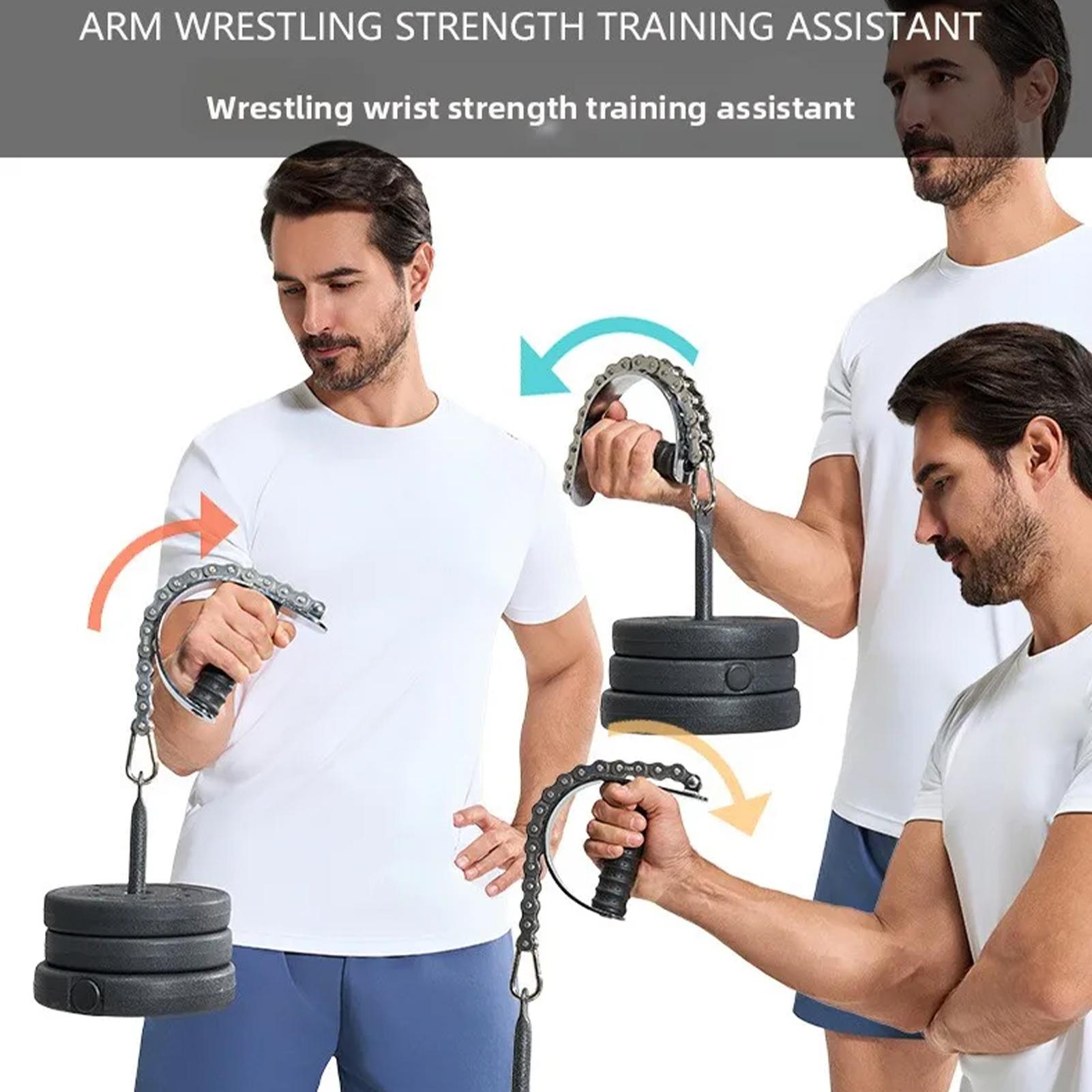 Home Gym Usa - Arm Wrestling Strap Barbell Gripper Attachment