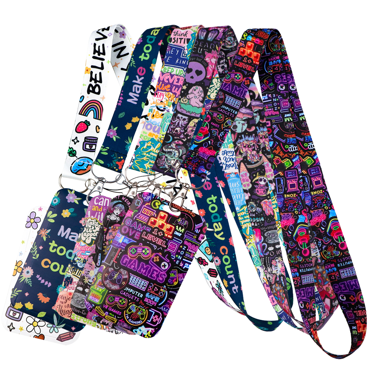 Home Gym Aesthetic - Inspirational Quotes Credential Holder Funny Lanyards