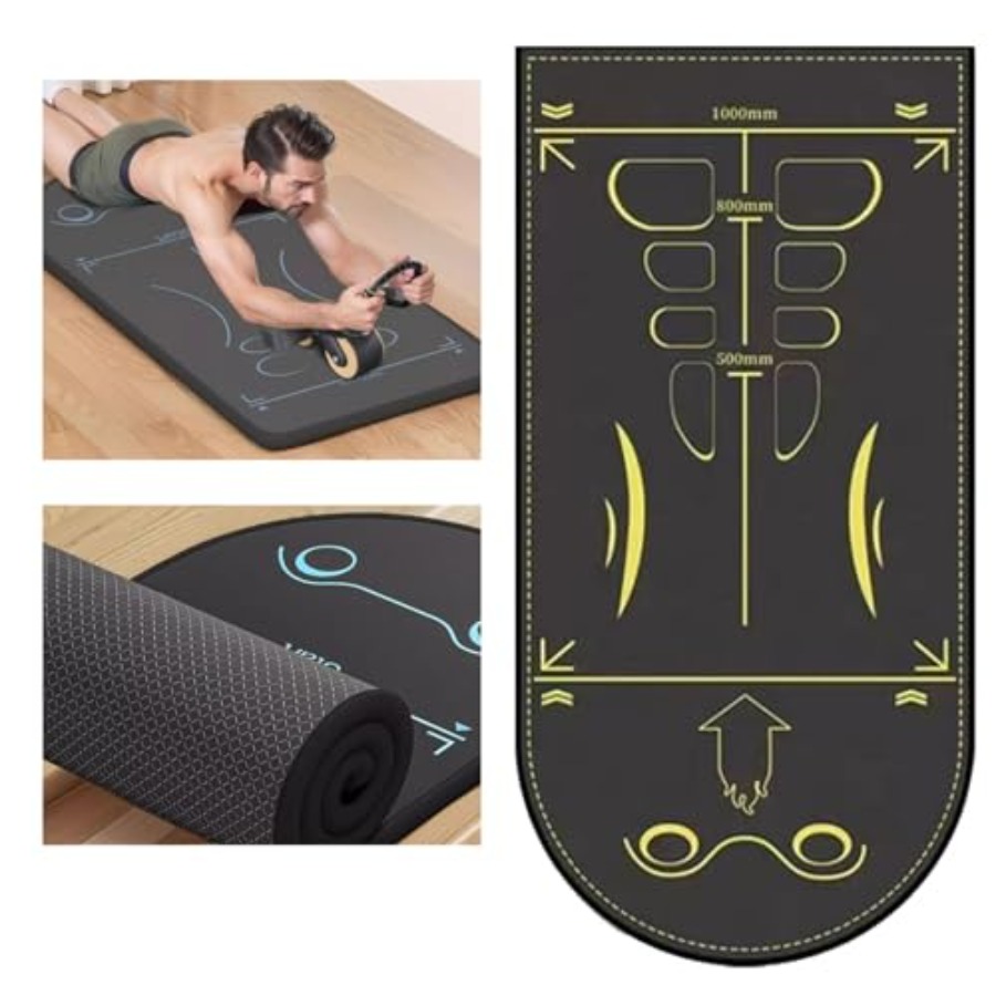 Ab Roller Wheel - Exercise Equipment Mat for Ab Roller