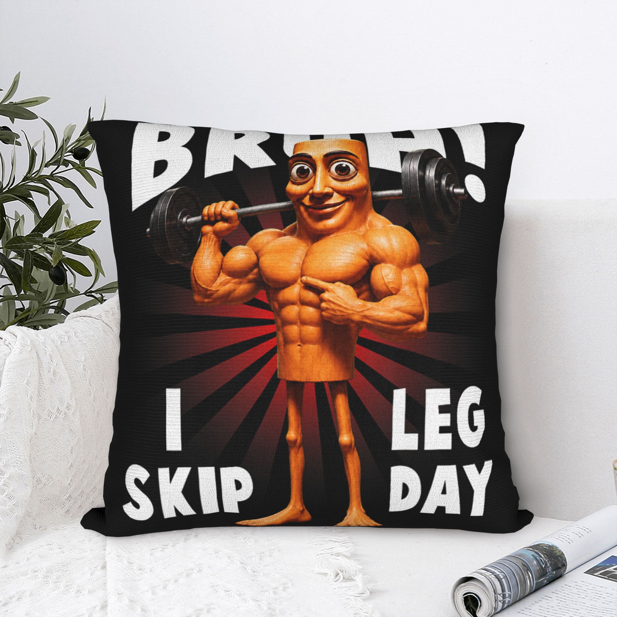 Bruh I Skip Leg Day Tung Tung  – Home Gym Leg Day Bewertung und Preis