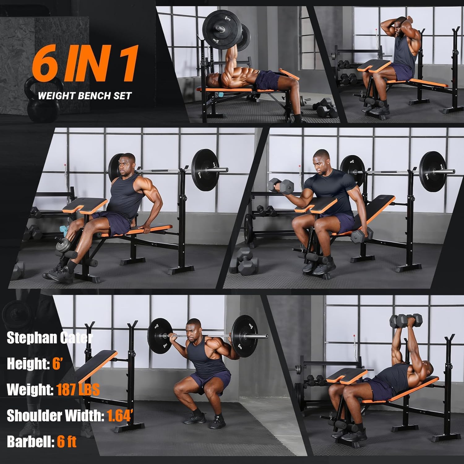 6-in-1 Space Saving Weight Ben – Home Gym Set Bewertung und Preis