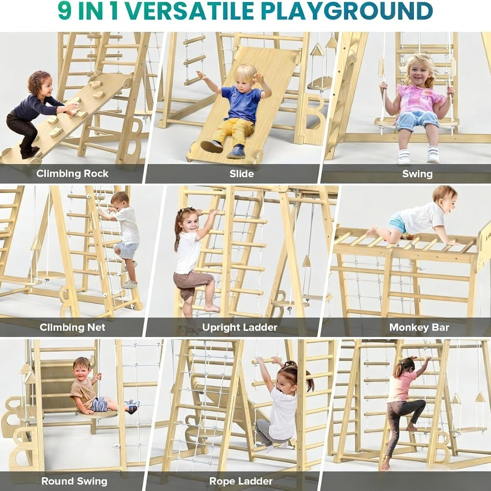 Indoor Jungle Gym 9-in-1 Playg – Home Gym Kids Bewertung und Preis