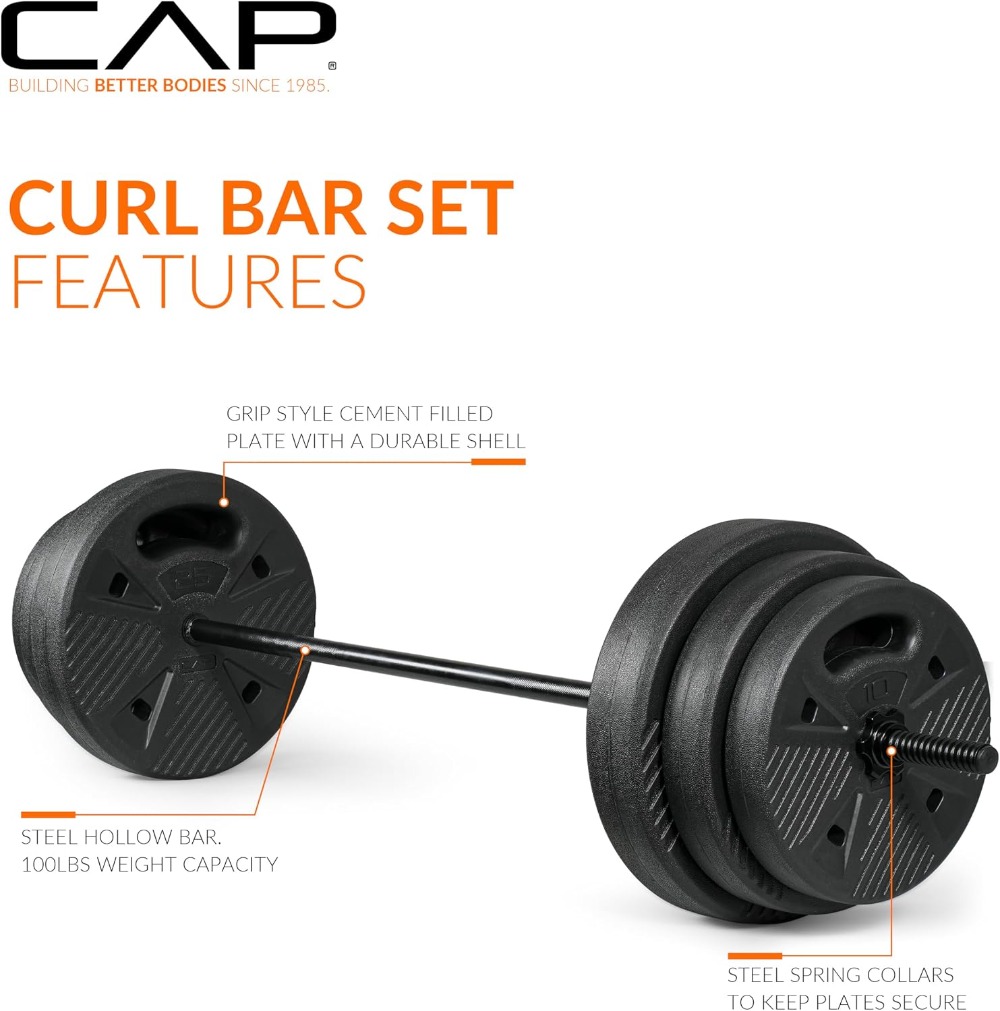 CAP Threaded Barbell Set with  – Home Gym Set Bewertung und Preis