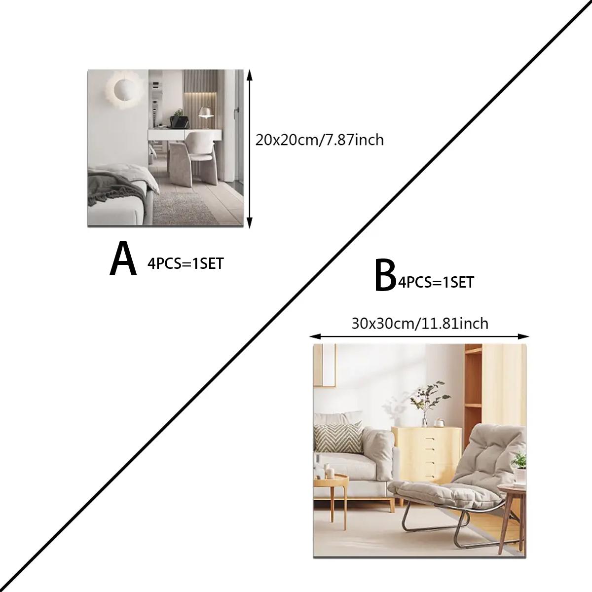 4Pcs Acrylic Mirror Wall Stick – Home Gym Aesthetic Bewertung und Preis