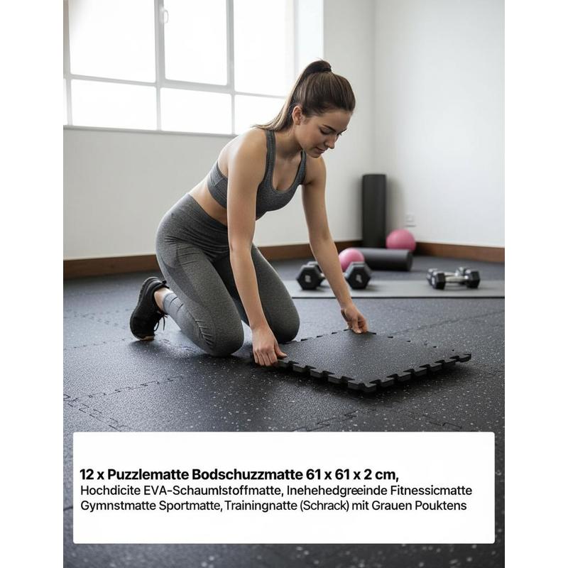 Puzzle Exercise Mat, 12 PCS Fi – Home Gym Set Bewertung und Preis