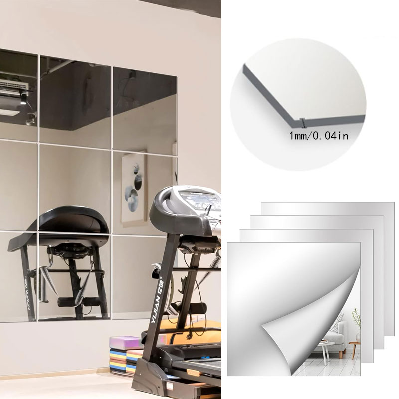 8/16pcs1mm Self Adhesive Mirro – Home Gym Reviews Bewertung und Preis