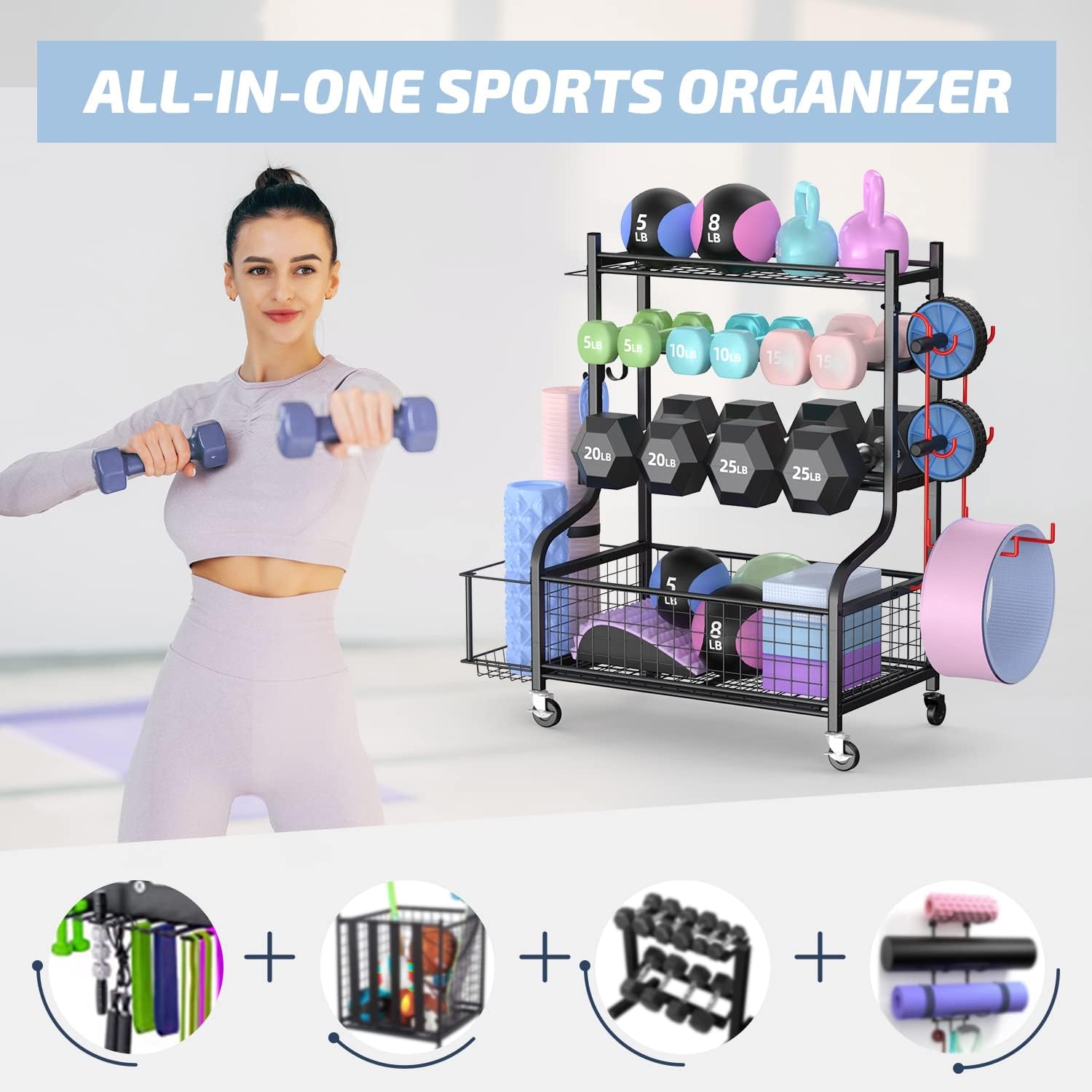 Home Gym Dumbbell Rack with Wh – Home Gym Usa Bewertung und Preis