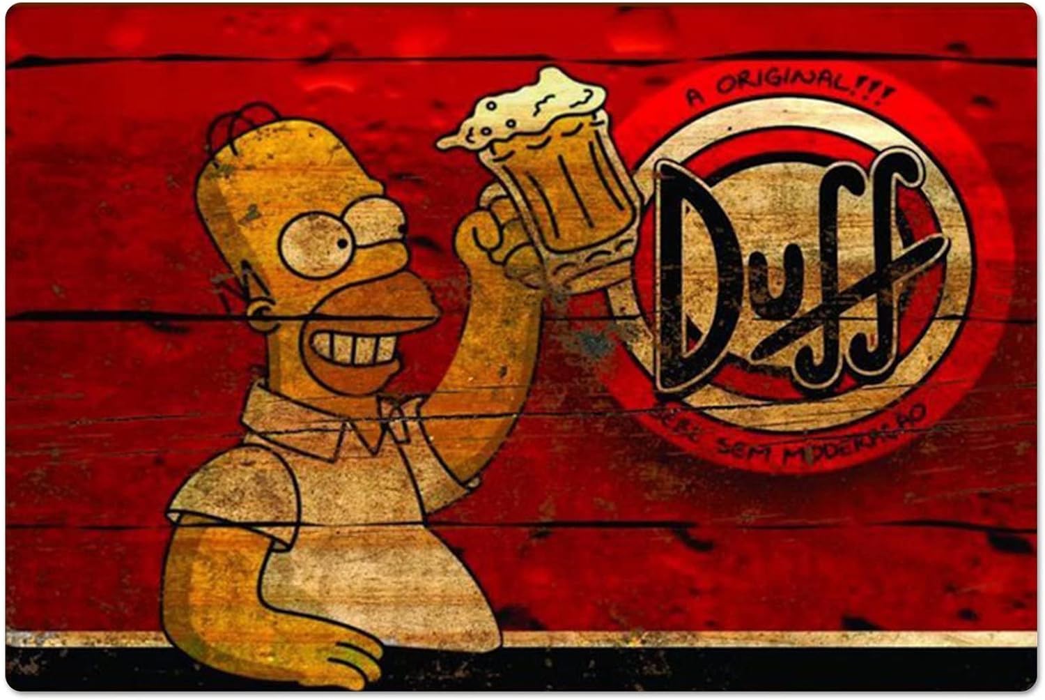 Retro Metal Poster Homer Duff  – Home Gym Aesthetic Bewertung und Preis
