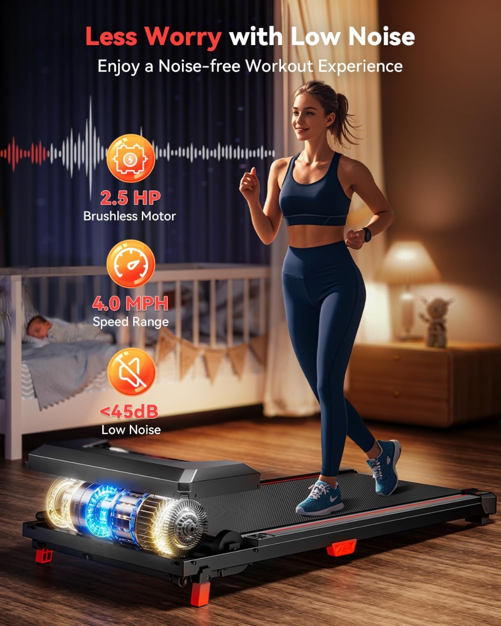 Walking Pad with Incline, Unde – Treadmill Home Gym Bewertung und Preis