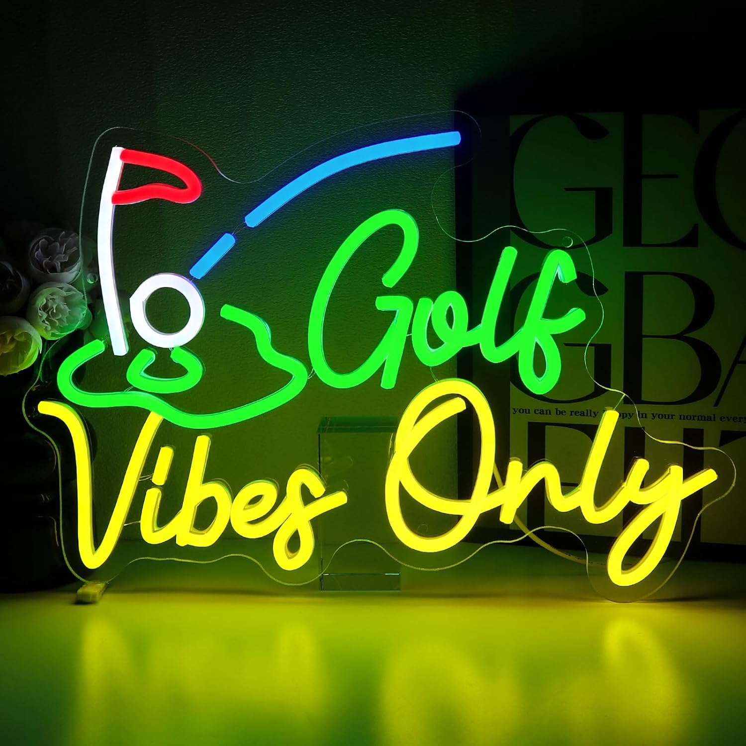 Golf Vibes Only Neon Sign – US – Home Gym Vibes Bewertung und Preis