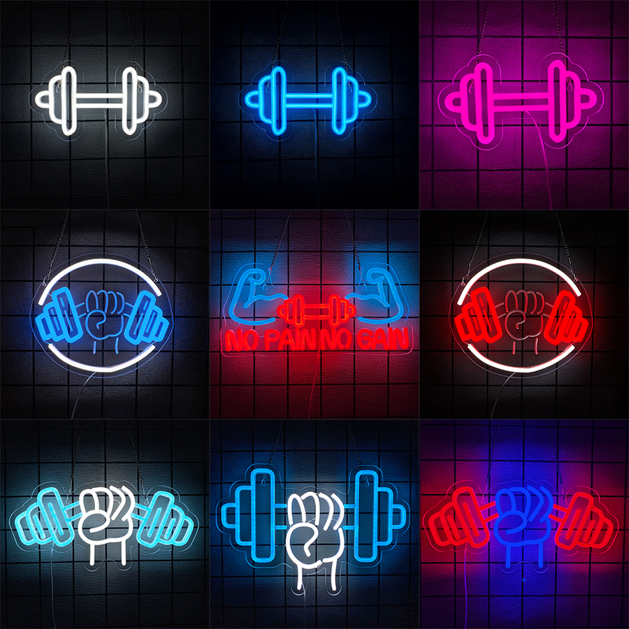 No Pain No Gain Neon Sign for  – Home Gym Aesthetic Bewertung und Preis