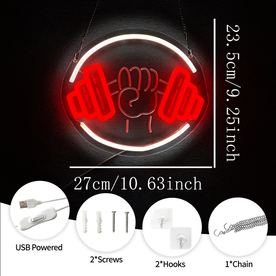 No Pain No Gain Neon Sign for  – Home Gym Aesthetic Bewertung und Preis