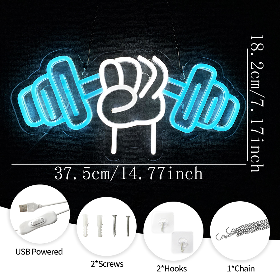 No Pain No Gain Neon Sign for  – Home Gym Aesthetic Bewertung und Preis