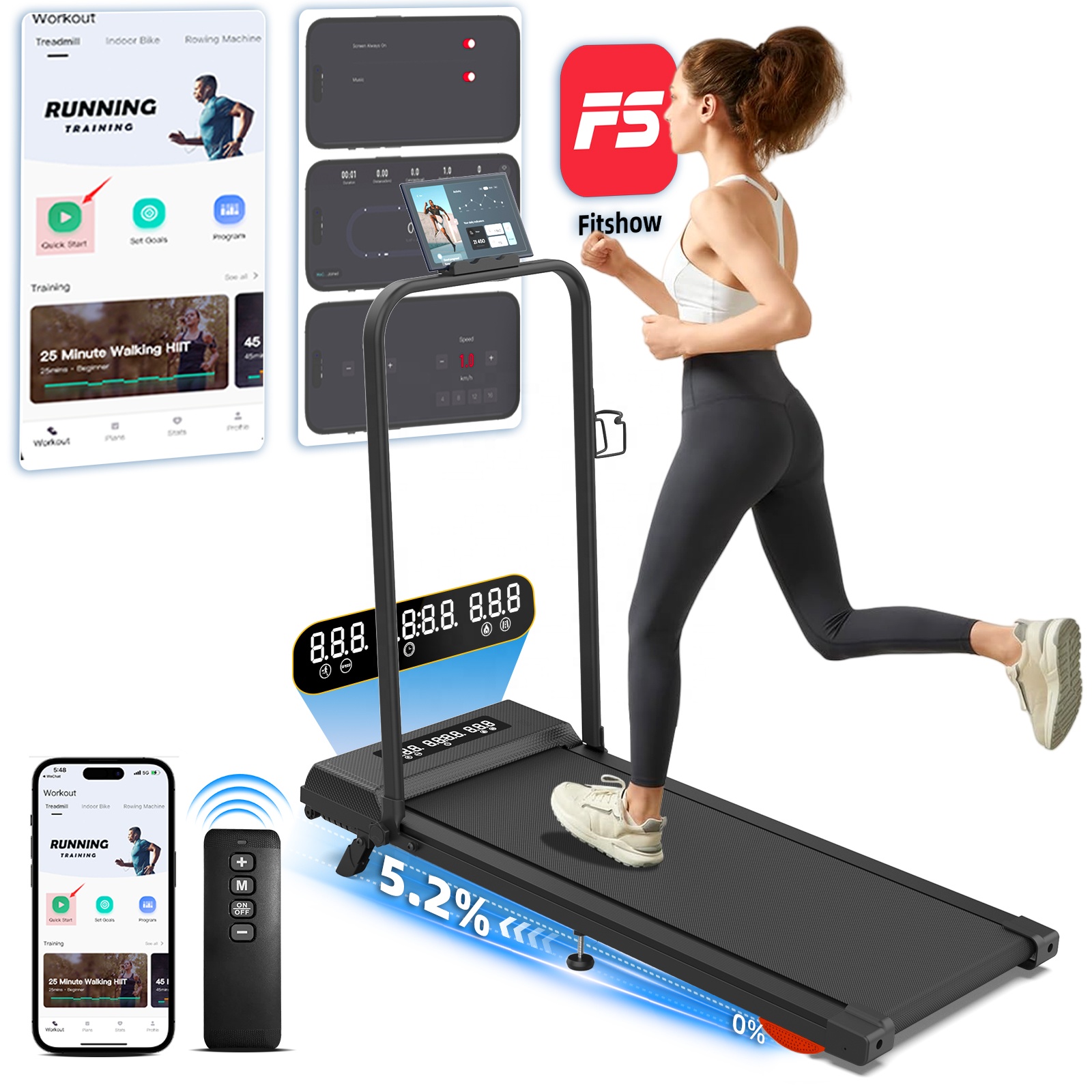 Intuitive Interface Foldable E – Treadmill Home Gym Bewertung und Preis